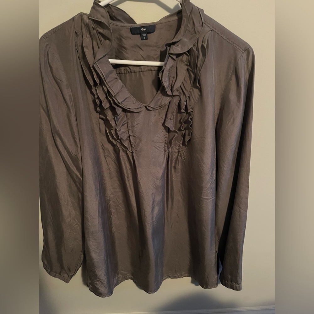 Gap Gray Blouse